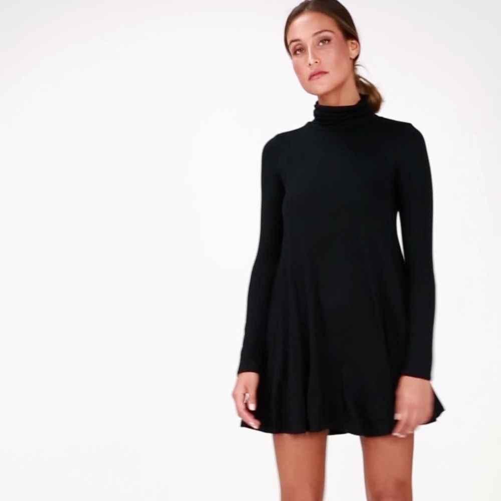 LuLu's SWAY, GIRL, SWAY! BLACK SWING DRESS